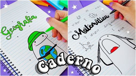 CADERNO BONITO E ORGANIZADO 2023 DIVISÓRIAS DE MATÉRIAS FLORK Caderno