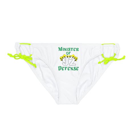 Minister Of Defense Loop Tie Side Bikini Bottom AOP Etsy