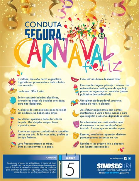 Conduta Segura Carnaval Feliz SINDSEGRS