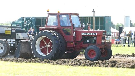 Volvo Bm Turbo Pulling The Sledge At Pulling Event In Hj Rring