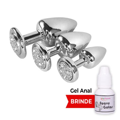 Kit Plug Anal Tamanhos P M E G Prata Pedra Prata Feito Em Abs Filhos De Afrodite Loja