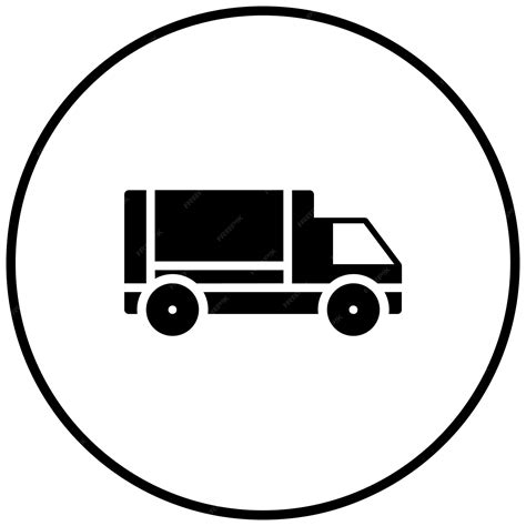 Premium Vector | A black and white image of a truck with a black background