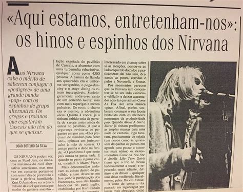 Live Nirvana Concert Chronology 1994 February 06 1994 Pavilhão