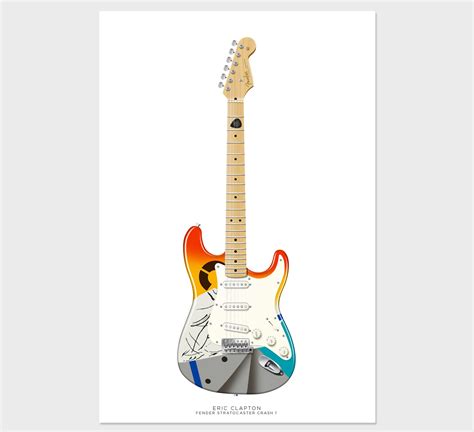 Eric Clapton S Fender Stratocaster Crash Guitar Poster Etsy