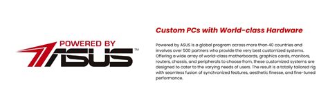 Powered by Asus PC Package | PC Image