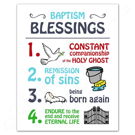 Lds Baptism Poster Primary Printable Baptismal Covenant Etsy