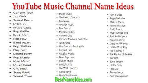 300 Best Music Channel Name Ideas 2024