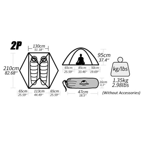 Naturehike VIK Ultralight Backpacking Tent - 2 Person | Backwoods ...