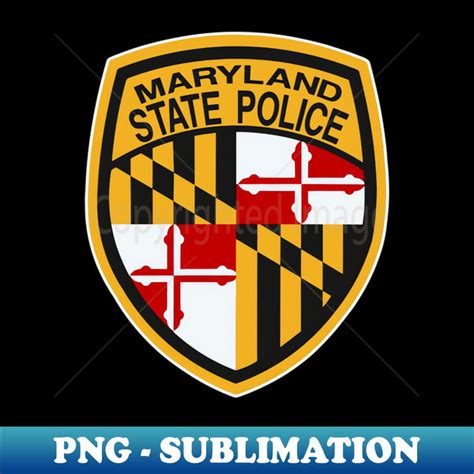 Maryland State Police Crest Logo - Exclusive PNG Sublimation - Inspire Uplift