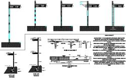 Construction View Of Wall And Cupola Detail Dwg File