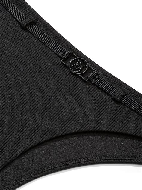 Buy Wild Wanderer Belted Ribbed Brazilian Bikini Bottom Order Undefined Online Victoria S