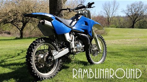 Yamaha Wr Two Stroke Dirtbike Testing After Sprocket Change Youtube