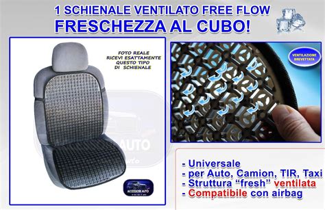 Schienale Coprisedile Auto Universale Ventilato Copri Sedile Camper