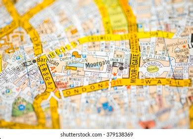 Moorgate London Uk Map Stock Photo 378995275 | Shutterstock