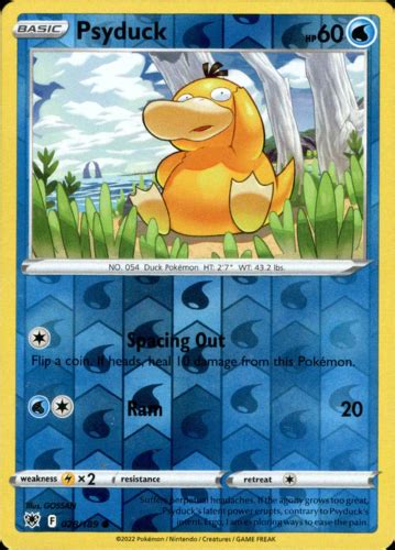 Psyduck 028 189 Reverse Holo Astral Radiance Pokemon Card NM EBay