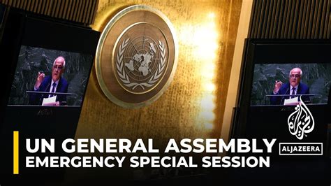 United Nations General Assembly Is Holding An Emergency Special Session