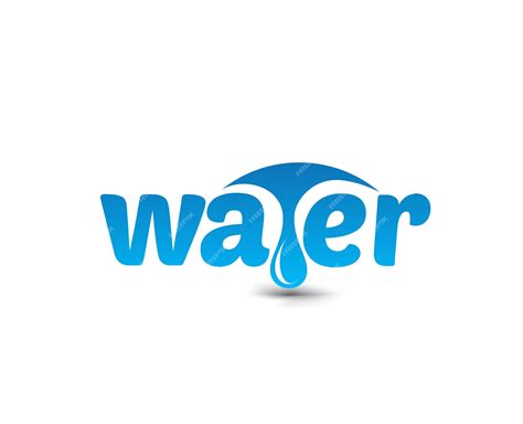 Wasser Logo Branding Identität Corporate Vektor Logo Design Premium Vektor