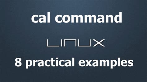 Cal Command In Linux Practical Examples Rhel Centos