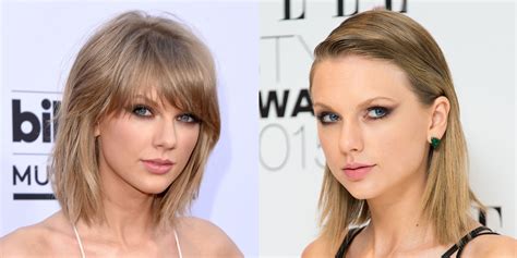 Fringe Benefits: Celebrities With and Without Bangs | Taylor swift