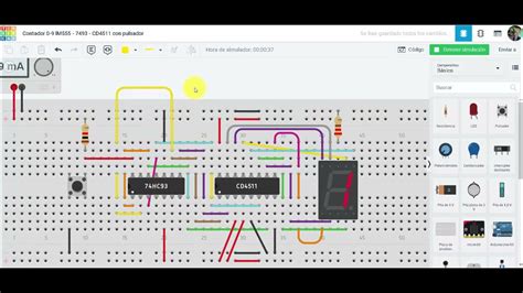 Contador Ascendente Con Pulsador Simulaci N Tinkercad Youtube