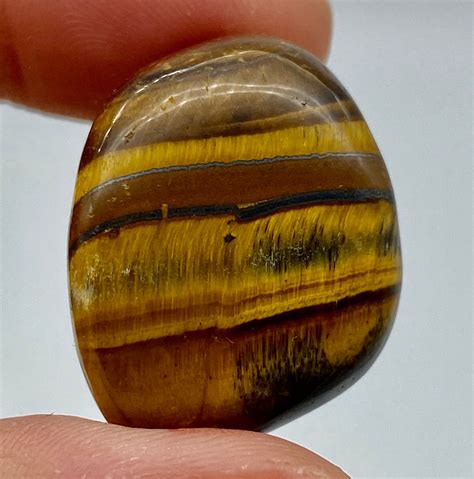 Tiger Eye Tumbled Stone Tiger Eye Tumble Tiger Eye Tigers Etsy