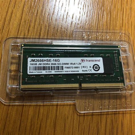 新品本物 Transcend メモリ DDR4 2666 JM2666HSE 16G PCパーツ