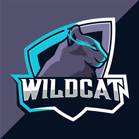 Wildcats mascot esport logo design 16126383 Vector Art at Vecteezy