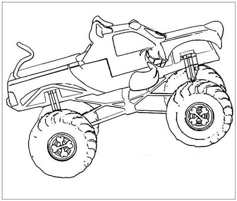 Coloriage Scooby Monster Truck télécharger et imprimer gratuit sur