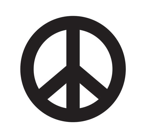 Printable Peace Sign Stencil - ClipArt Best