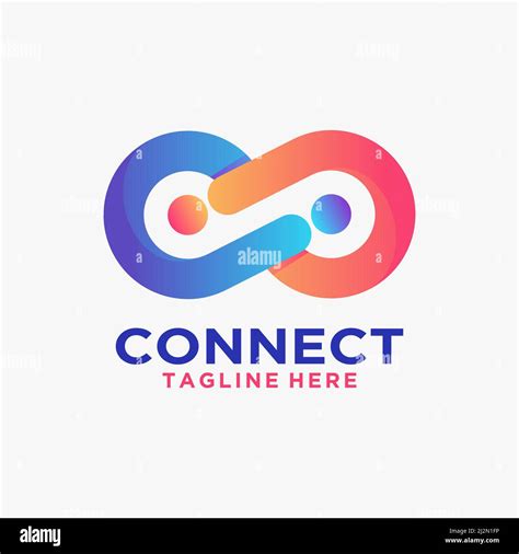 Connect logo design with infinity inspiration Stock Vector Image & Art ...