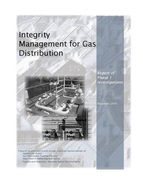 PDF Integrity Management For Gas Distribution Pipelines Current