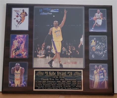 Kobe Bryant Los Angeles Lakers Plaque Etsy