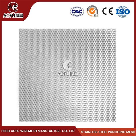 Aofu Wiremesh Customizable Punching Plate Welded Perforated Metal Mesh