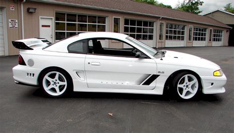 Crystal White 1995 Saleen S351 R Ford Mustang Coupe Mustangattitude