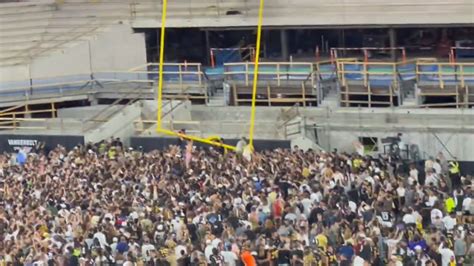 Vanderbilt Goal Post Ends Up In River After Win Over Alabama