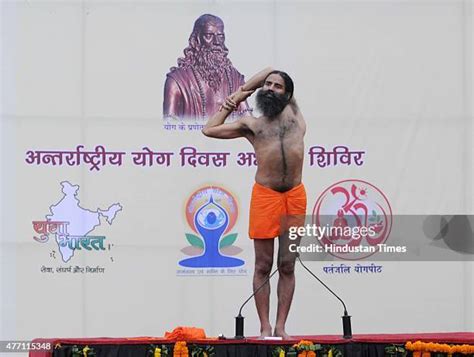 Yoga Guru Baba Ramdev Holds Preparatory Session For International Yoga