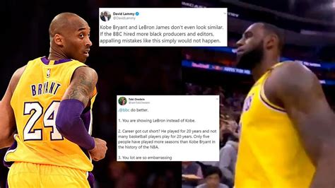 Kobe Bryant Bbc Apologises After Airing Footage Of Lebron James During Coverage Of Nba Stars