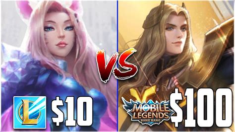 Skin Price Comparison Mobile Legends Vs Lol Wild Rift Youtube