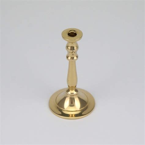 Single Brass Candlestick Holder Church Candle Holders Blessedmart