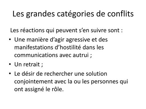 Gestion Des Conflits Ppt