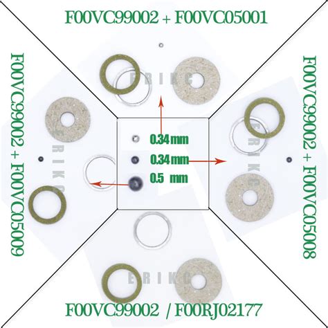 ERIKC F00VC99002 + F00VC05001 bosch Common rail injector repair kits ...