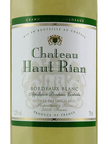 Ch Teau Haut Rian Bordeaux Blanc Vivino Us