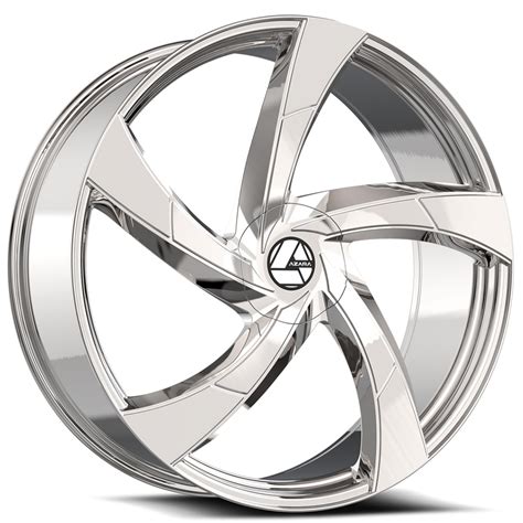 20 Azara Wheels Aza 524 Chrome Rims Aza030 4