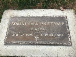 Robert Earl Bob Whittaker M Morial Find A Grave