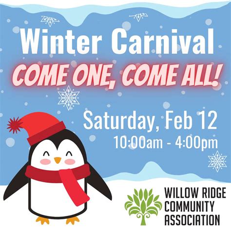 Winter Carnival - Willow Ridge Community Association