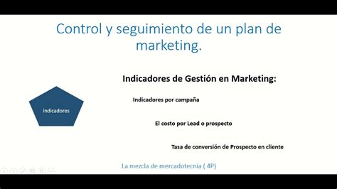 Control Y Seguimiento Del Plan De Marketing Youtube