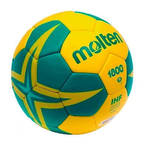 Pelota Handball Molten N3 Profesional PU Original Amarillo Verde El