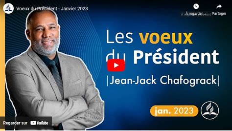 Les vœux du président Jean Jack Chafograck Église Adventiste du