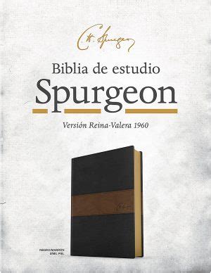 Rvr Biblia De Estudio Spurgeon Negro Marr N S Mil Piel Palabra