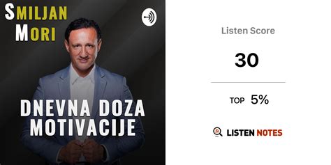 Dnevna Doza Motivacije 播客 Smiljan Mori Listen Notes